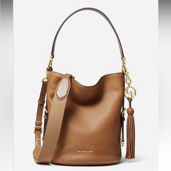 Michael Kors Brown Leather Shoulder Bag - Picture 1 of 6